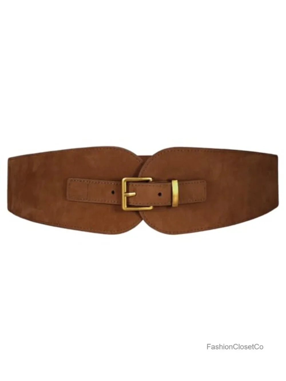 Wide Elastic Suede Belt for Women Dress | 2.36